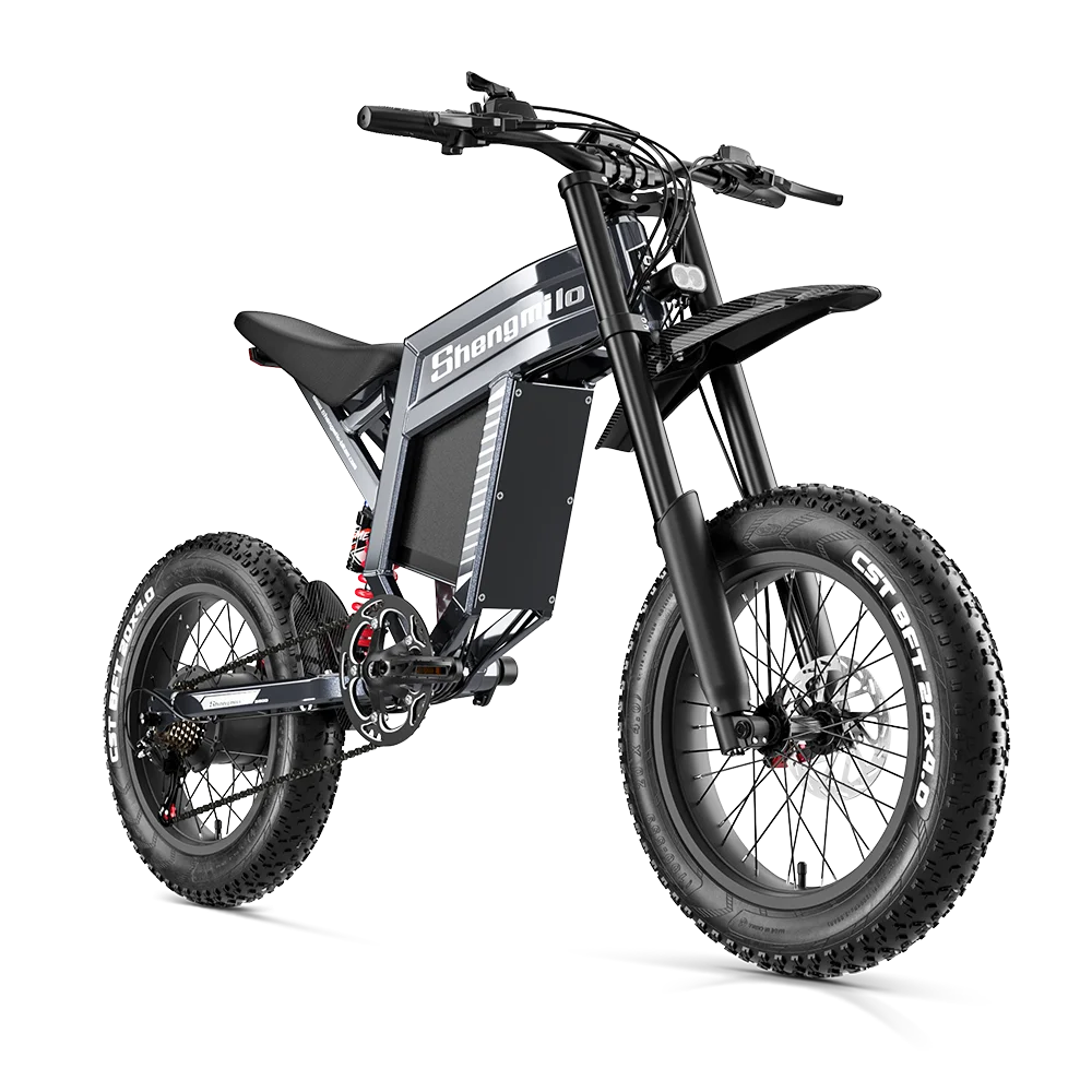 Shengmilo S900 Electric Bike For Adult 1500W60V30Ah Battery Mountain Off-Road Motorcycle 20*4.0 Inch Fat Tire E-Bike